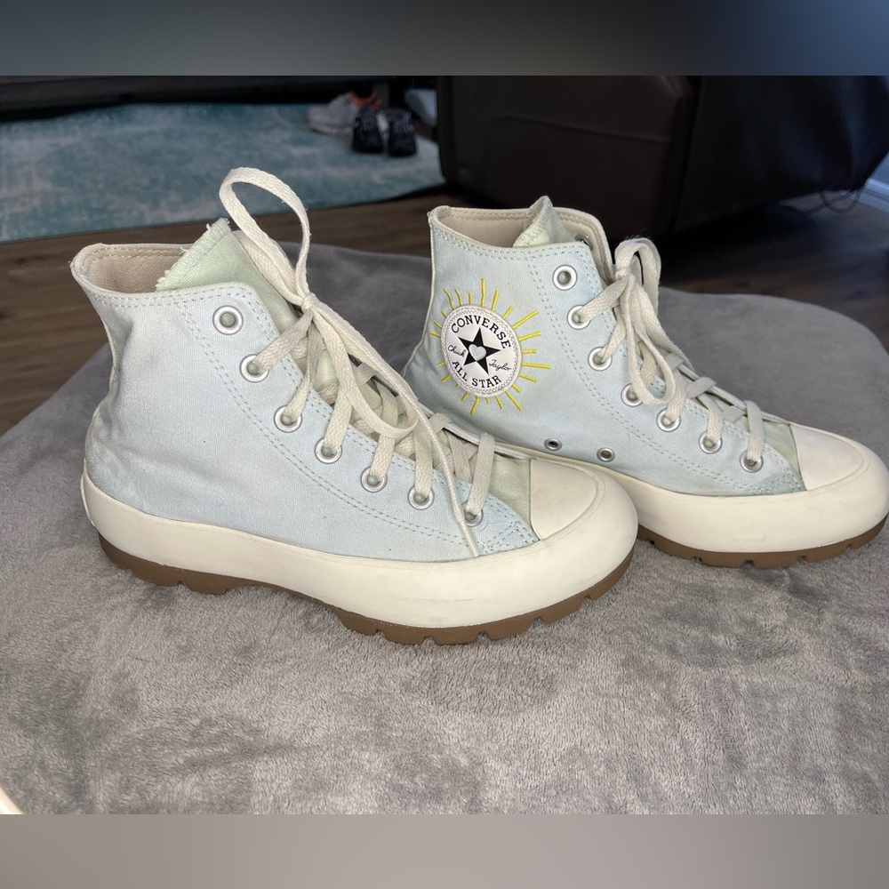Converse All Star Chuck Taylor Platform Lift "Chance of Rain" Blue High-Tops